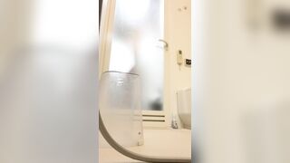 淫乱ハーフOL♡風呂に仕掛けたカメラに美巨乳とパイパンマンコを大胆見せつけ♡【女子寮】 jav jvip