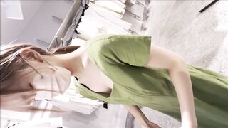 店員チラ☆可愛すぎる神バイトちゃん登場！！若い激レアおっぱいを撮影しまくりました！！！笑 voyeur jp