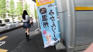 コンビニパンチラ★ストーキング「美形な制服美女を動画でゆする」 voyeur jp