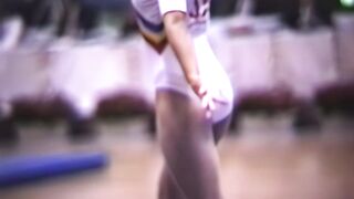 AI で動画の鮮明化 、大型化をしてみました　レオタード　その16　体操 voyeur jp (1)