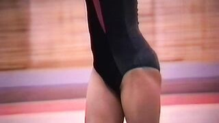 AIで動画の鮮明化、大型化をしてみました レオタード　新体操　その2 voyeur jp (3)