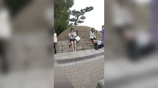 【撮⑧】重ね忘れたの！？ モデル体型の美女は超ミニ丈 、その中身は voyeur jp