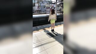 （期間限定顏出し）美形ギャルのエロい白パン☆ voyeur jp