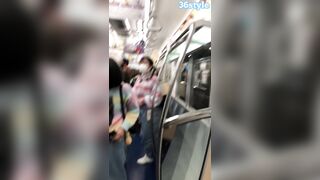 【横からの眺め218】私服ＪＫのド迫力爆乳に大興奮！ voyeur jp