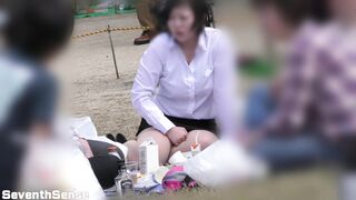 【お花見シリーズ022】 【4K】むちむち新妻OLのデルタ地帯 voyeur jp