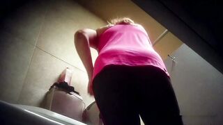 Toilet Indoor 283, Understall toilet, Toilet in the gym, Student restroom 115, cute sporty babe bathroom ipcam (1) 3