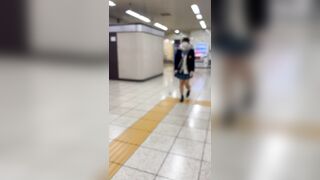JK盗撮日記112 青チェック続・超アイドル級小悪魔清楚系痴女ロリJKを電車内とトイレ内で盗撮【※完全主観28分超撮影】 voyeur jp