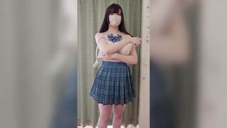 抱き心地よさげなむちっとした色白JKのエレベーター盗撮 voyeur jp