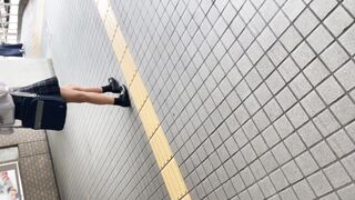 4日分収録！ 紺チェック逆さ撮りしました ⑥ voyeur jp