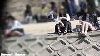 【お花見シリーズ026】【4K】 お花見パンチラセット 6 voyeur jp