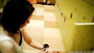 【マルッと追い撮り！女撮師 スーパー銭湯】Vol.20 洗い場！婚期の逃した的？黒髪が乳首に乗ってますよ。 【マルッと追い撮り！女撮師 スーパー voyeur jp (4)