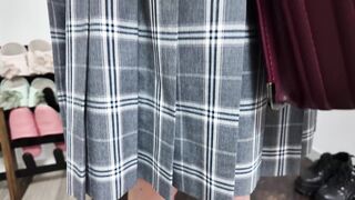 栃木県宇都宮 UBKT Kちゃん。衣装合わせでストレッチと体型確認で丸見え voyeur jp