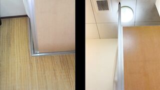 お風呂お着替え×２！でおま○こドアップ！！無防備１０代の若さ溢れるぷりぷりボディ堪能！ voyeur jp