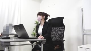 社内最大の爆乳 OL♡同僚の前で美巨乳揉みしだき見せつける♡【見せつけ】 voyeur jp