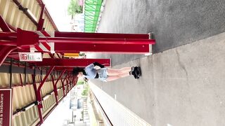 イベ帰りのハイレグエグ脚 voyeur jp