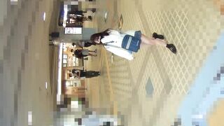 【青チェ】 ムチムチ黒髪清楚女子を追跡 voyeur jp