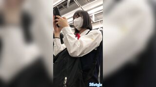 胸チラ＋パンチラ17■黒ワンピースＪＤ voyeur jp