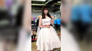 ドレス コスプレ 白赤 voyeur jp