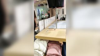 [再販]4K生着替え 女子アナ系OLの試着室に潜入 voyeur jp