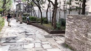 【再販】16時間着用【個人撮影】 発育良好女子 _授業サボってやって来たMサイズのライトグレーぱんつちゃん（シミ有り）とパパ活 jav jvip