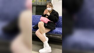 エロカワJD の対面脚技をねっとり観察 ♥, #801 802 803 805「これが超名門校夏服スカートの中身だ！」26名【再編集】 voyeur jp 1 (1)