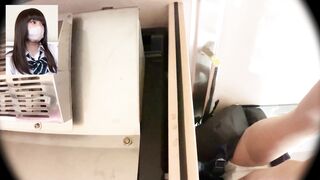 4K 読モJK  電車内で真下から粘着 追い抜きざまにフロント超接写  voyeur jp