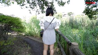 『ボートでデート』のニセTV番組企画で高身長ミニ丈ワンピ素人モデルさんのパンチラ撮影 voyeur jp