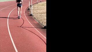 女性陸上選手盗撮チカン ②　2023年大〇市陸上競技記録会出場≪サブトラック肉体観察→競技場トイレイラマ→更衣室で生膣射、巨パイぶ jav jvip 1