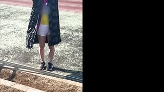 女性陸上選手盗撮チカン ②　2023年大〇市陸上競技記録会出場≪サブトラック肉体観察→競技場トイレイラマ→更衣室で生膣射、巨パイぶ jav jvip 2