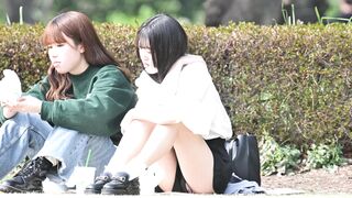 vol.680：お花見特集：グレーのミニスカにブーツを履いたとても綺麗なモデルさんの黒生P ※動画有り他、多数収録 voyeur jp (3)