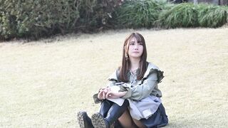 vol.680：お花見特集：グレーのミニスカにブーツを履いたとても綺麗なモデルさんの黒生P ※動画有り他、多数収録 voyeur jp (5)