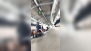 【長尺×2カメ】JKパン記⑤ｰ２黒髪のロリかわ天使ちゃん♡ピンクのTバック♡お客さんいっぱいで照れ照れ♡ voyeur jp 3