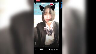 最寄り駅のJKを盗撮#1　〜電車で対面席から隠し撮り〜 voyeur jp 1