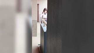 リュックにひっかかってフロント全開JK voyeur jp 1