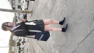 【4日間分の行き帰り収録！】グレーチェックめくりました③ voyeur jp 1