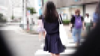 《ミニスカ巨乳》【電車痴漢】★巨乳★女子●生★恵体★ミニスカ★中出し★３Ｐ★ voyeur jp 1