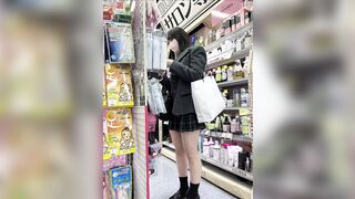 s41 モデル級長身ギャルJ○のクソミニ下の激エロ生p観察 voyeur jp 2