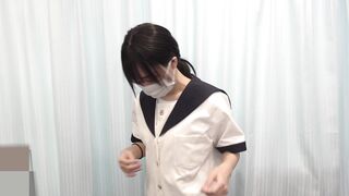 【#51 検診セクハラ】制服美女特集！男性の前で初めての卑猥ポーズに赤面！！ voyeur jp