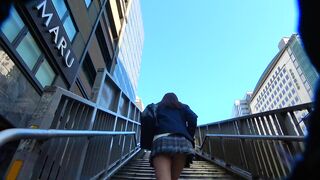 【完全OUT】【顔出し】ハミ毛してるって！2日分盗撮成功！【高画質】 voyeur jp 5