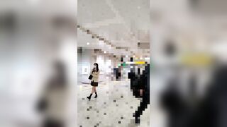 【乗車記録39】アイドル顔の青チェ女子校生…剛毛下半身はグショグショ voyeur jp 1