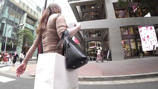 【超高画質】長身むっちりキャバ嬢の尻肉丸見え！…ん？網タイツとTバックの穿く順番これでイイのか voyeur jp 5