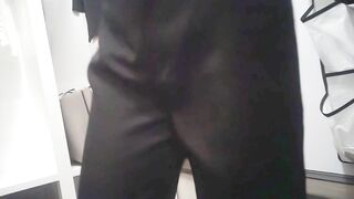 ★特別価格★【試着室着替え】 原宿系巨乳ギャルを隠し撮り ！！ドアの隙間からもＴバック尻が丸見え！！ voyeur jp (3)