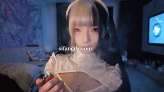 ツインテールで後ろから突いて突きまくる姿は最高のハンドル♥️白ストッキングJK制服＋ロリータ幼女優ちゃんの色んなセックス動画集 jav jvip 3 (4)