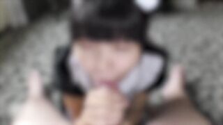 FC2PPV 4845641 秋葉原の有名メイドカフェで働くまんまるクリトリスが可愛いみなみちゃんのプライベートお給仕記録 jav