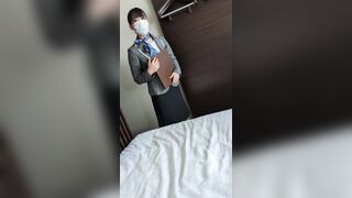 ［独自入手③］ ホテルウーマン集団痴漢 ・I県◎※ホテルリゾート（ルームサービス） jav jvip 4