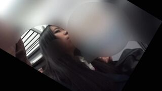 痴漢　制服３カメラ 何度もにらみつけてくる制服女 次第に辱めを受けた表情になって・・。　前半 voyeur jp