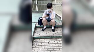 ◆ 自販機に仕掛けたカメラでパンチラ盗撮 　51, 【ホテルウーマン】ハプニング！紐パン半脱げからズレてマ○コ丸見えに！アナル＆ブラも voyeur jp 2 (4)