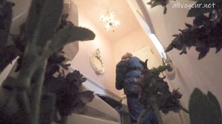 白モコ&ミニスカ女子を前後カメラで【突撃！隣の女子トイレ㉛】 voyeur jp