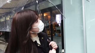 雰囲気大人なのにマスクを外すとめちゃかわなお姉さん jav jvip (1)