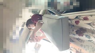 #26 白 パンミニスカ美少女 ！ハリのある太ももをがっつり撮影 voyeur jp 3